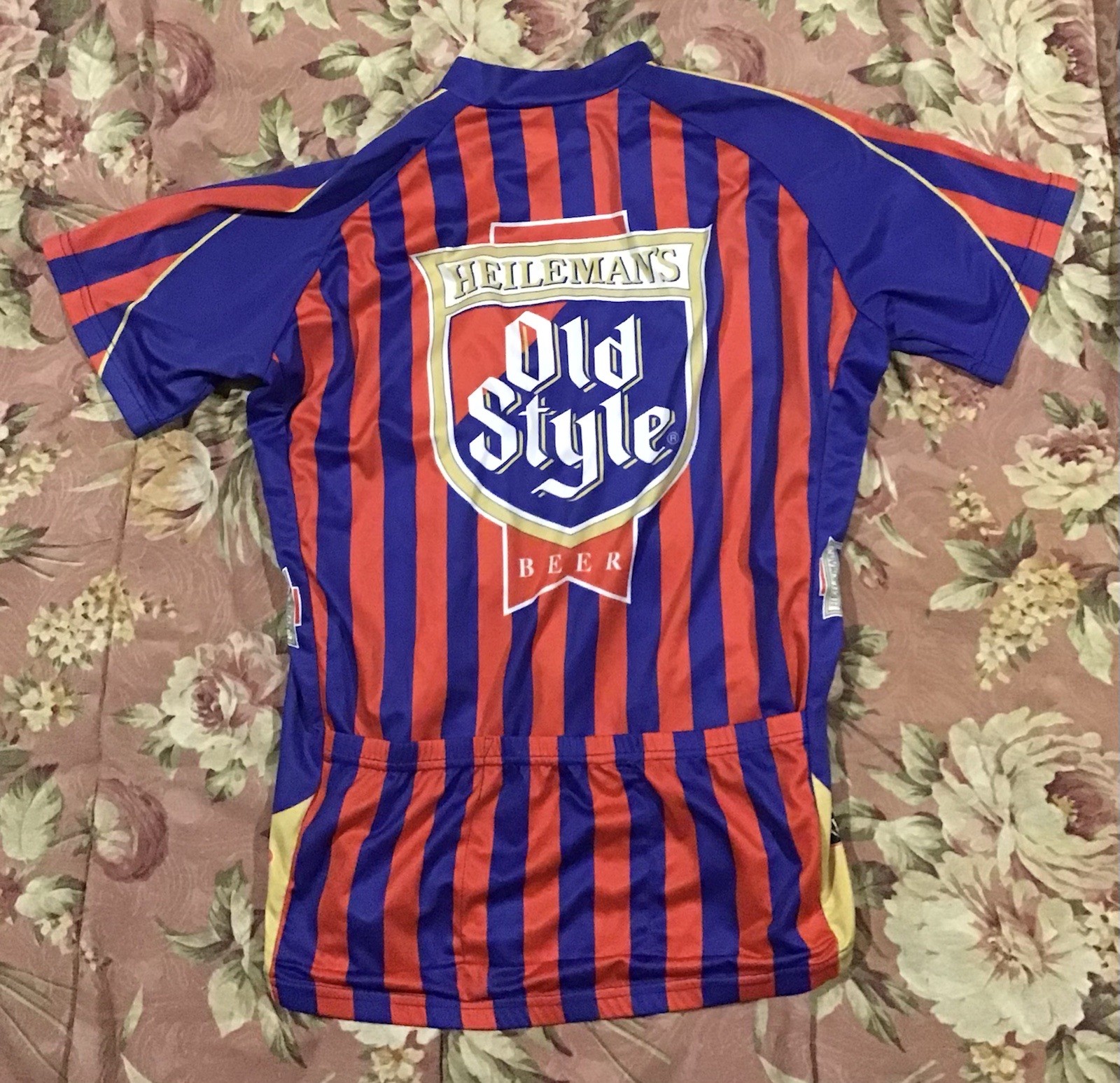 Old Style Beer Primal Bicycle Bike Racing Jersey Shirt Top Men Medium Med M