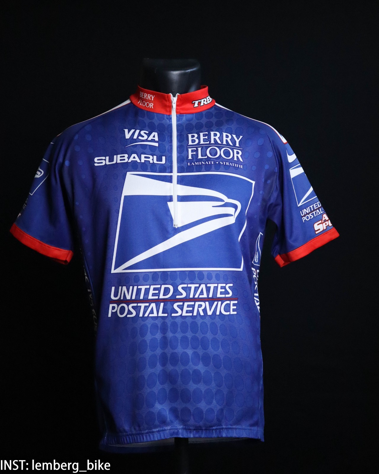 Nike USPS United States Postal Service Trek cycling jersey (M) #414