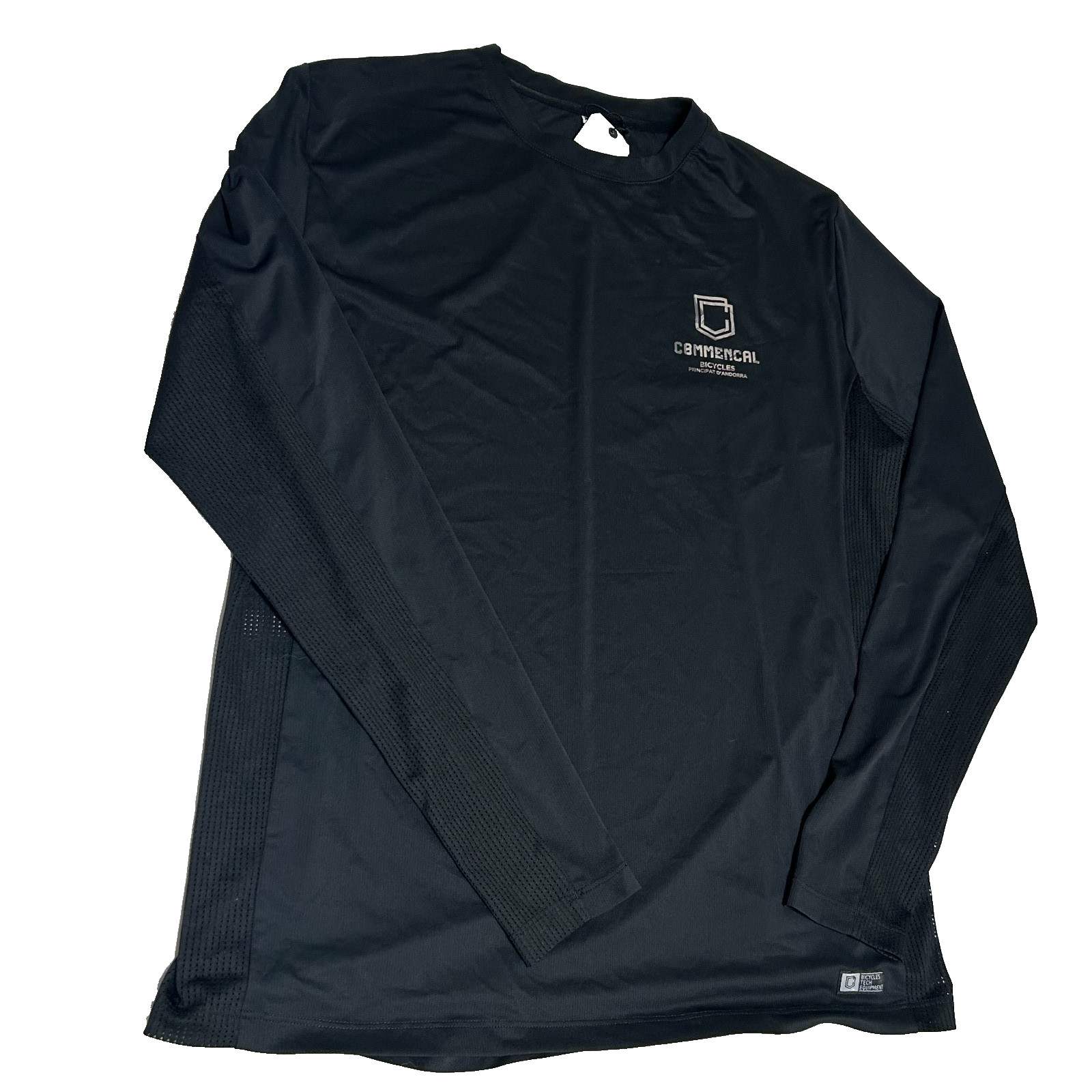 NEW Commencal Men’s Lightech Race Long Sleeve Black with Chest Logo Sz XL