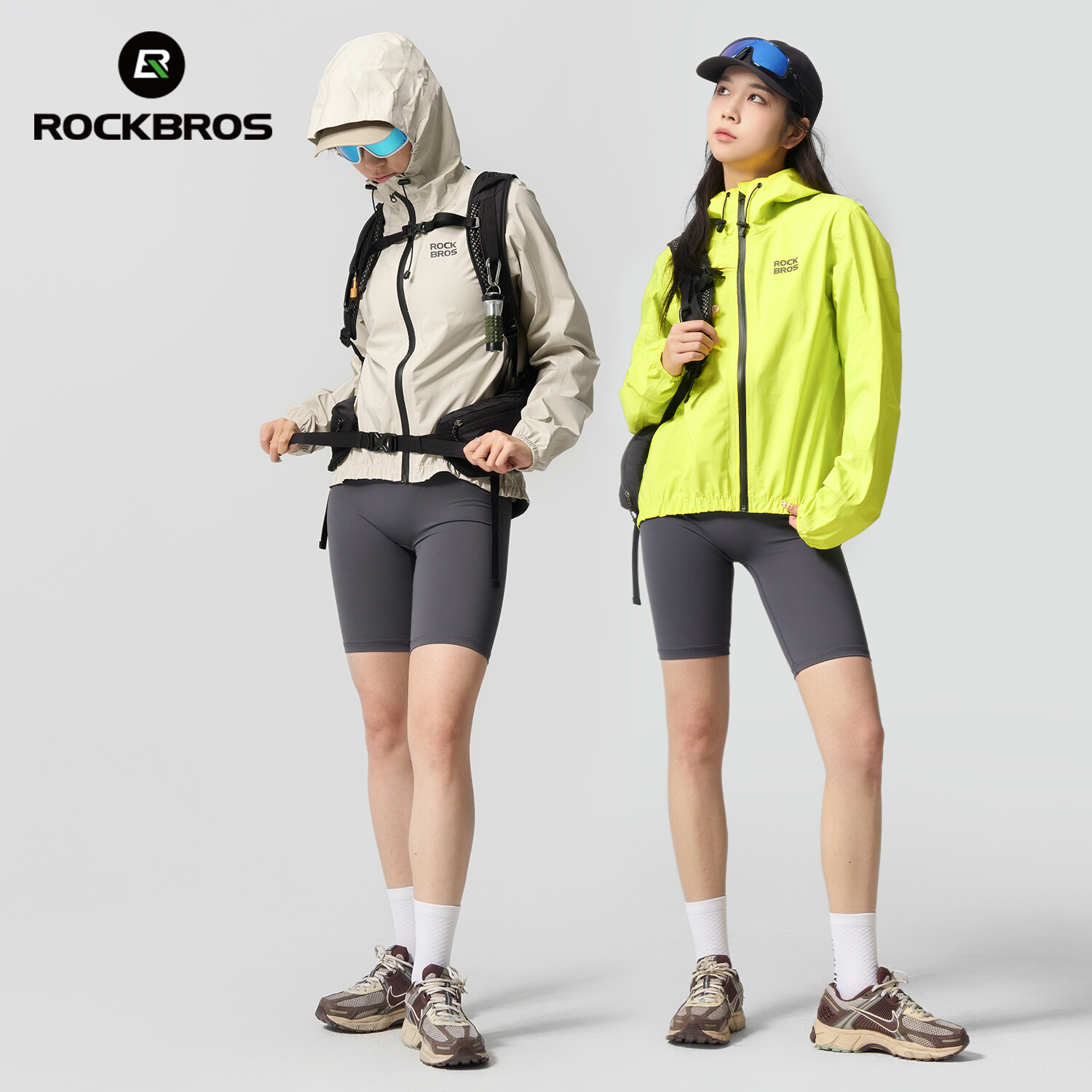 ROCKBROS Rain Jacket Raincoat Windbreaker Cycling Hiking Running Gear Waterproof