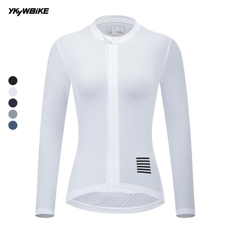 Women’s Cycling Jersey Long Sleeve Breathable Road Bike Shirt Female Bicycle MTB