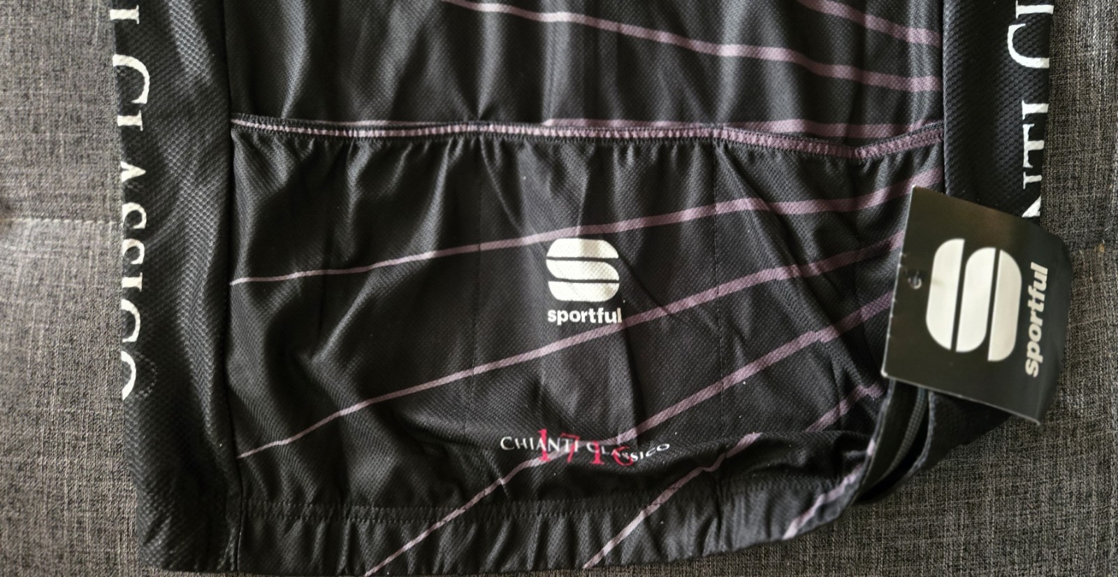 Sportful Chianti Jersey ’20 Men’s L Yellow/Black Full Zip Pockets