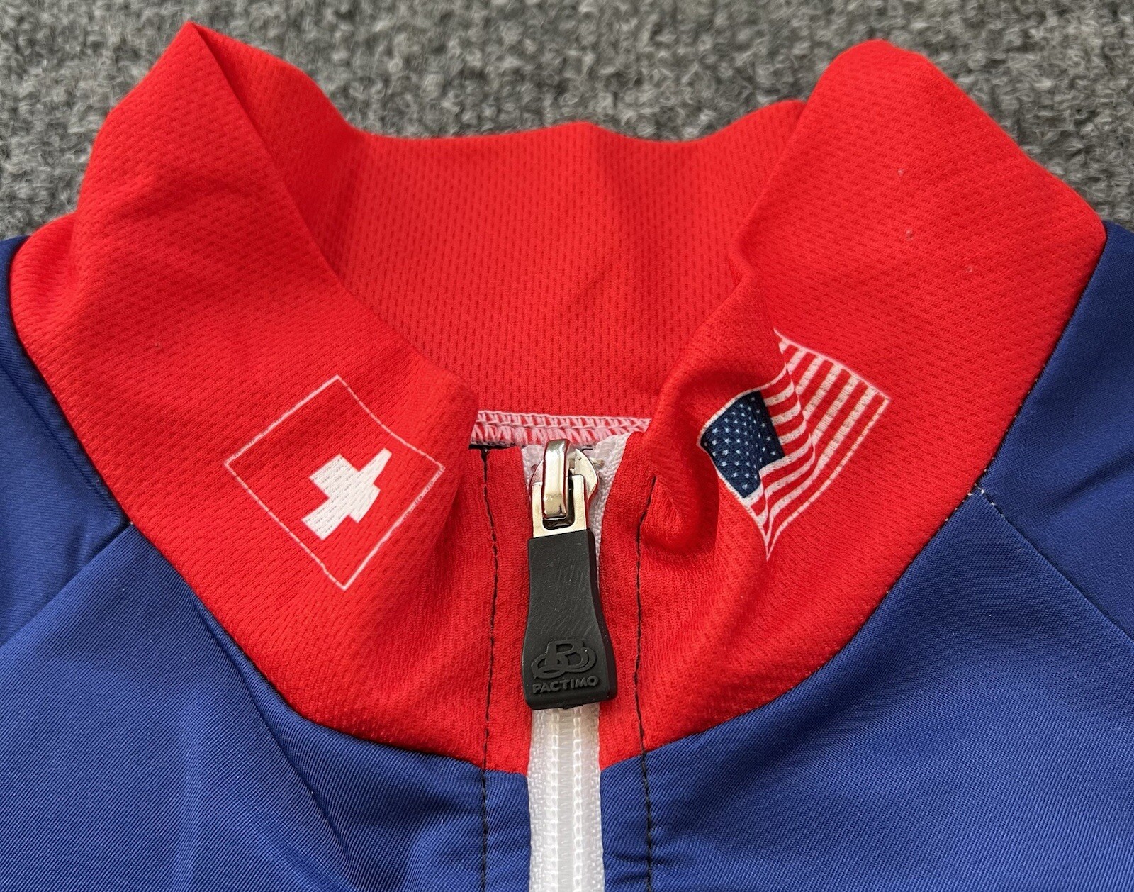 Pactimo Cycling Jersey Womens 2XL Swiss American Bikes Full Zip Sleeveless Bike