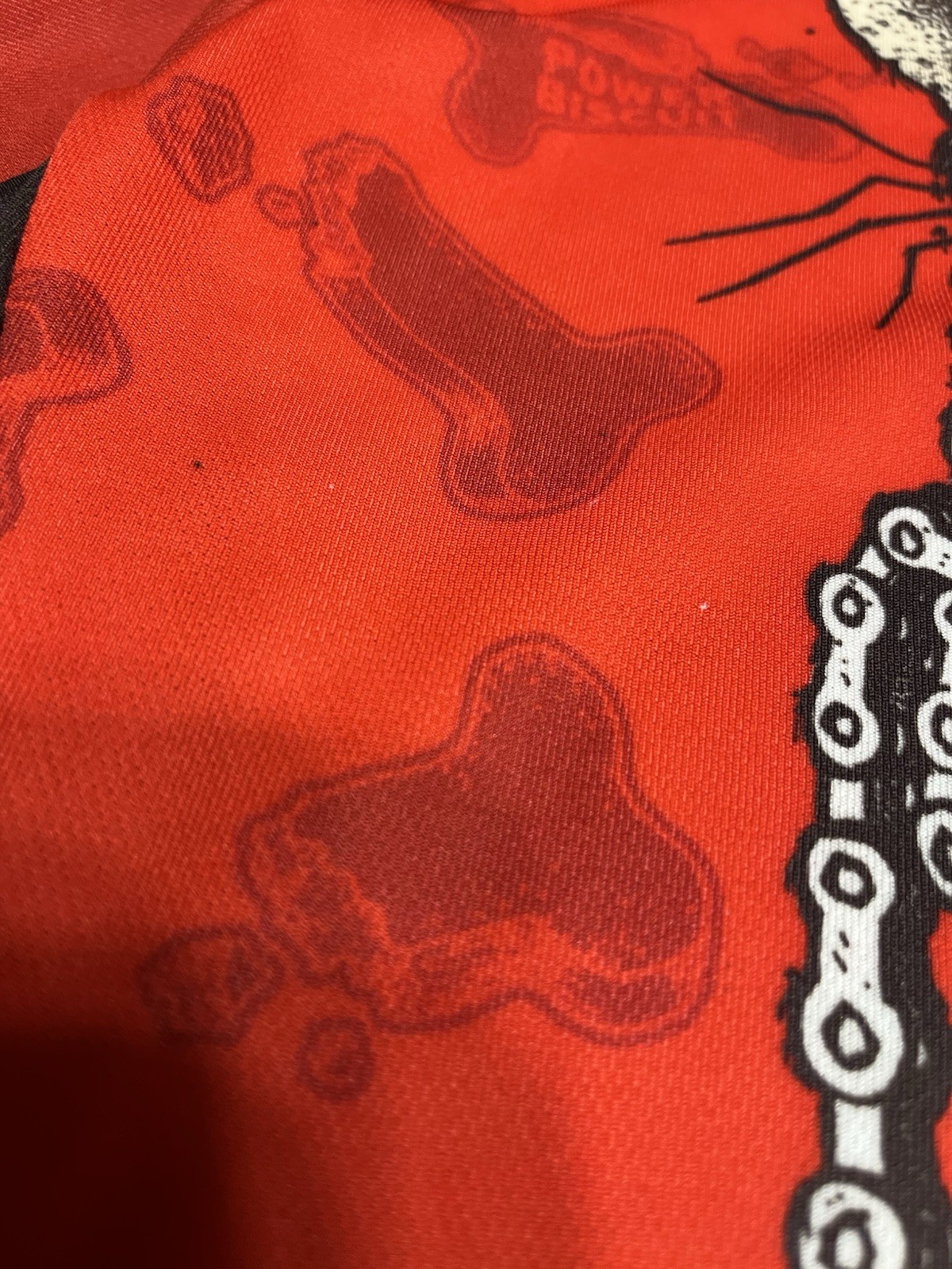Vintage 90’s PRIMAL WEAR Cycling Chihuahua Dog Red Jersey Mens Medium – 3/4 Zip