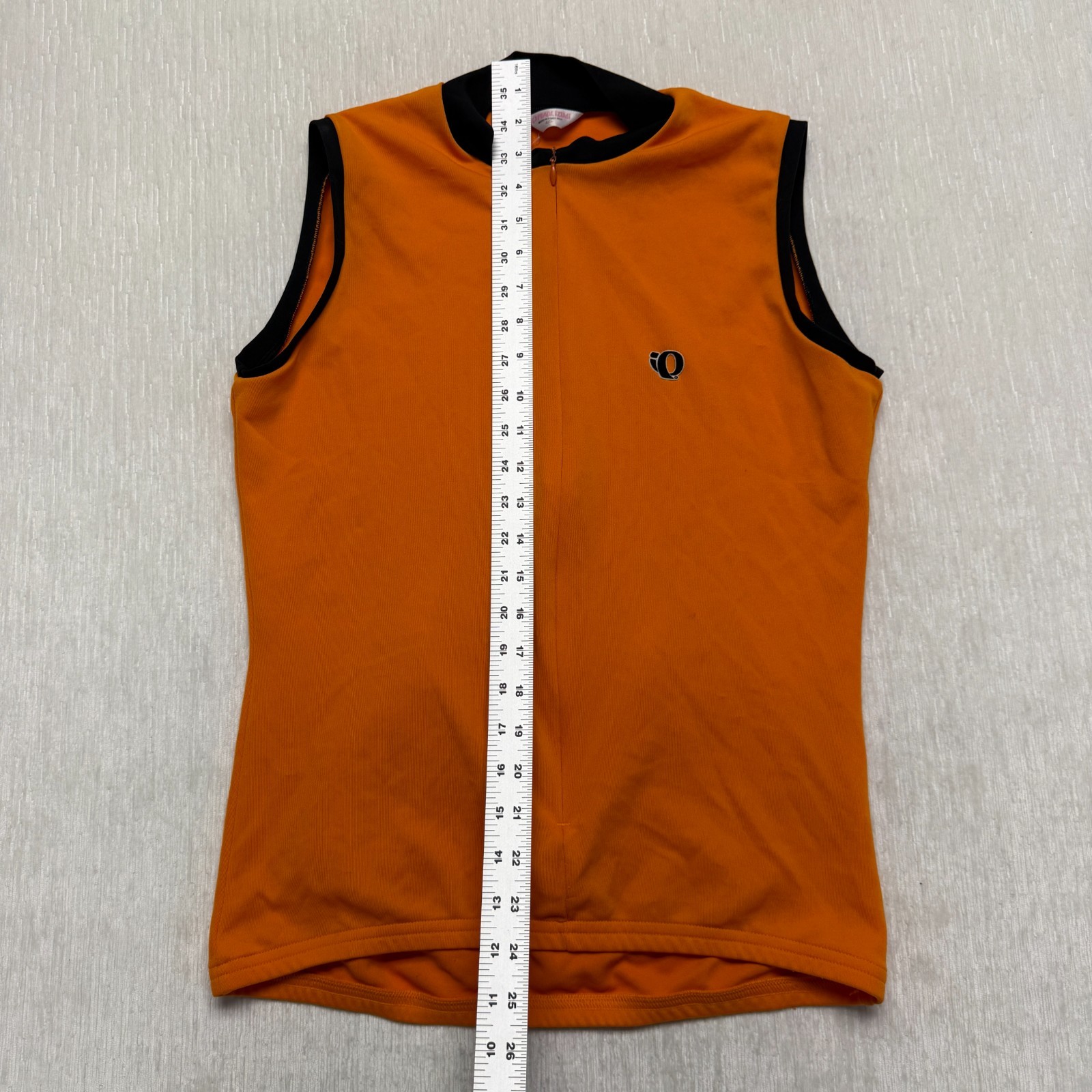 VTG Pearl Izumi UltraSensor Cycling Jersey Mens L Orange Rear Pockets Sleeveless