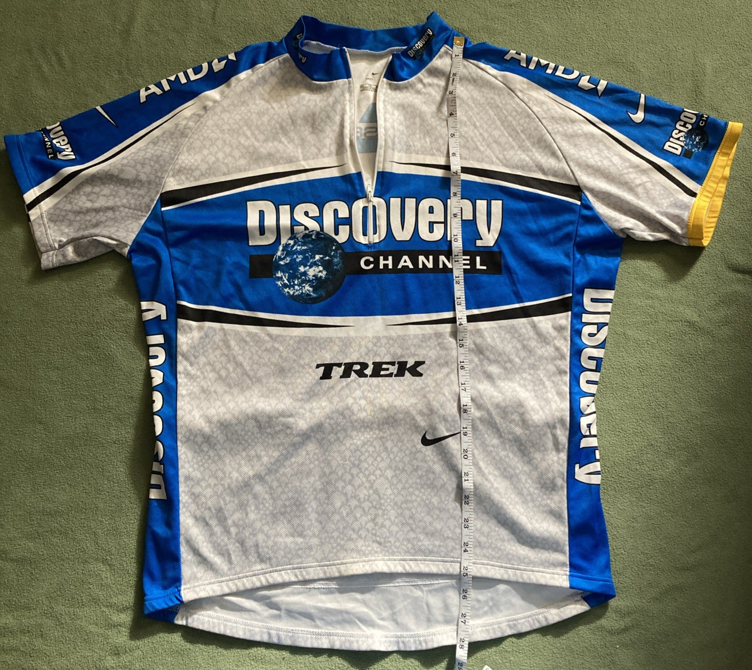 Nike Discovery Channel Cycling Jersey Men’s XXL 1/2 Zip Made in Italy