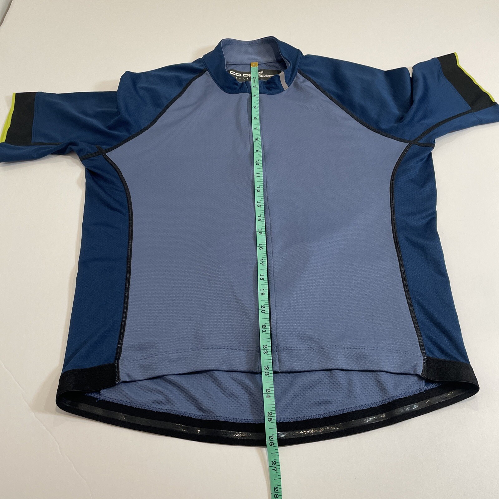 REI Co-op Short Sleeve Men’s Large Cycling Jersey Blue