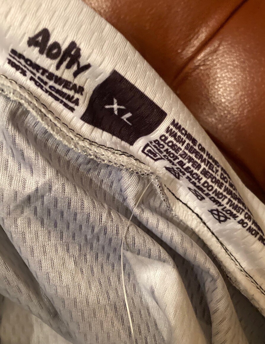 Aofly Mens Zip Up Cycling Shirt White & Black * Sz XL New