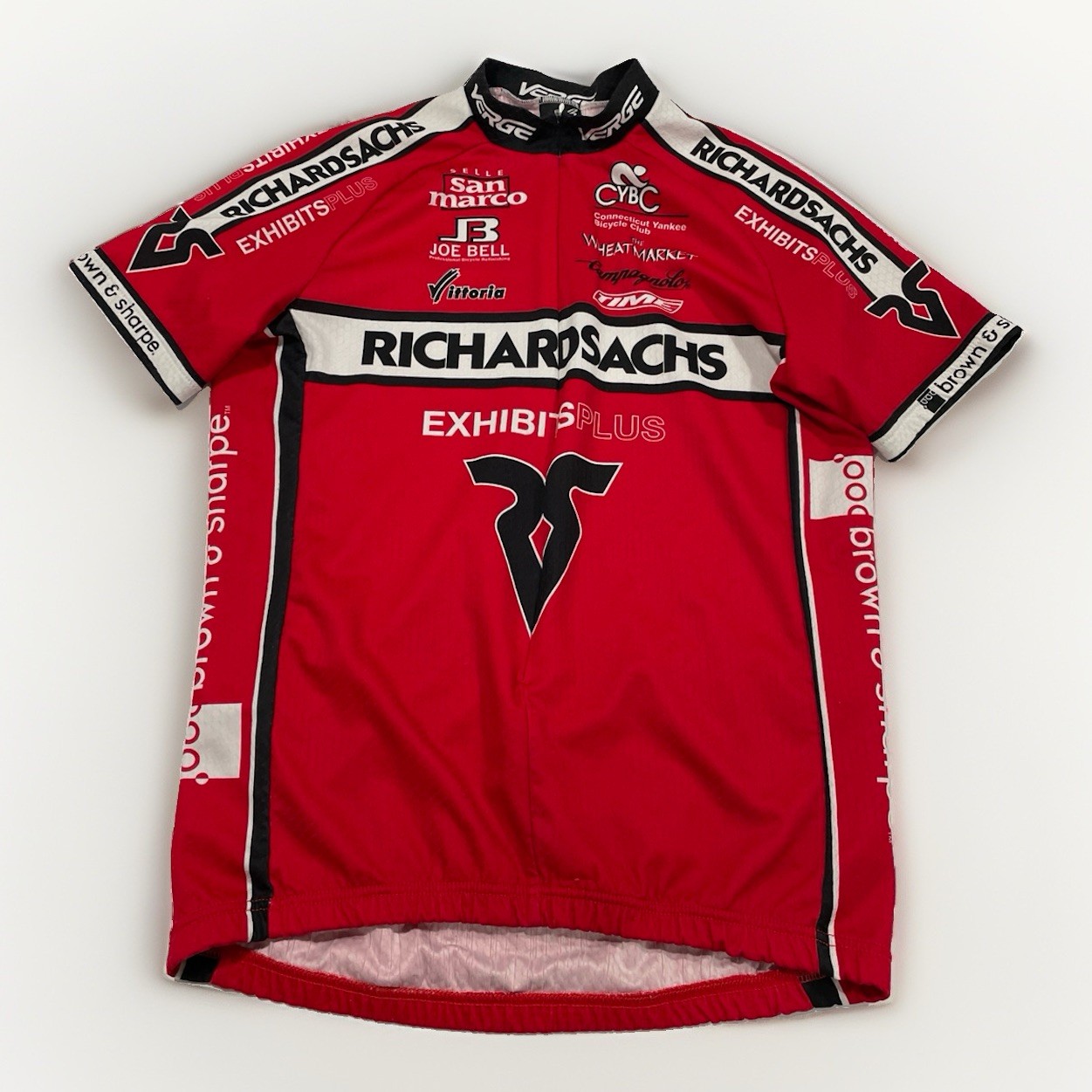 vintage Verge Richard Sachs Cycling Team Jersey Red Men’s Size Large