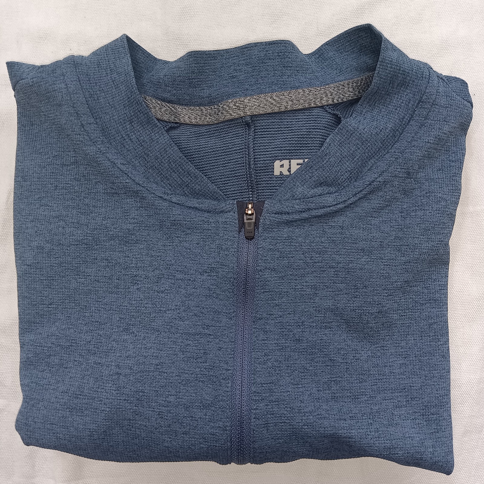 REI Co-Op Women’s Heather Blue Medium Short Sleeve Full Zip Cycling Jersey