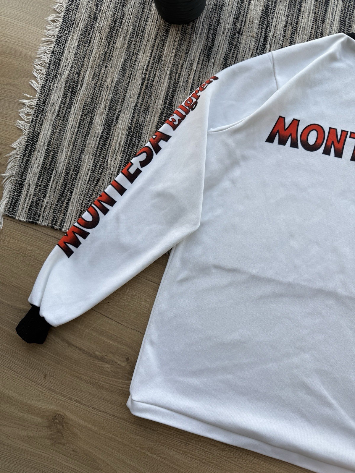 VINTAGE RACING LONG SLEEVE MICHELIN ELLGREN MONTESA RENTHAL 90s RARE Sz M-L