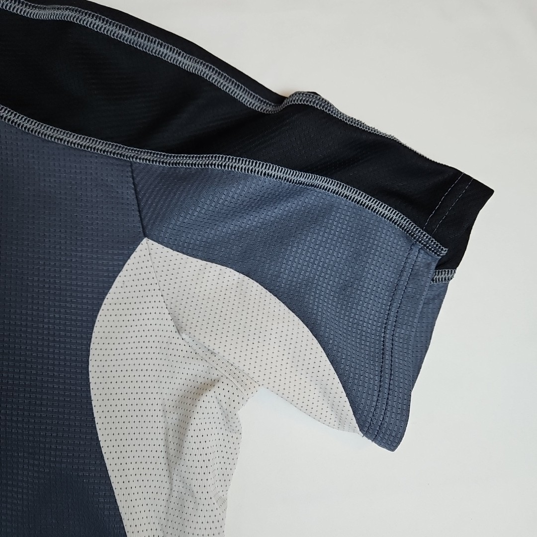 De Marchi Men’s Gray Black Contour Cycling Jersey Large Full Zip Made in Italy