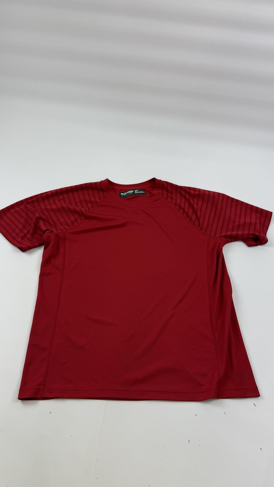 Co-op Cycles Mens Shirt XL Red Short Sleeve Cycling Jersey Zip Pocket