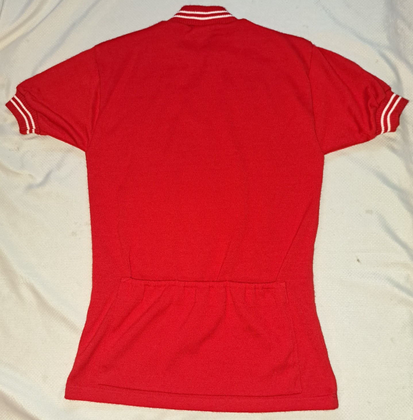 Au Tour De France Cycling Jersey Red Acrylic Euro “Size 4” check measurements