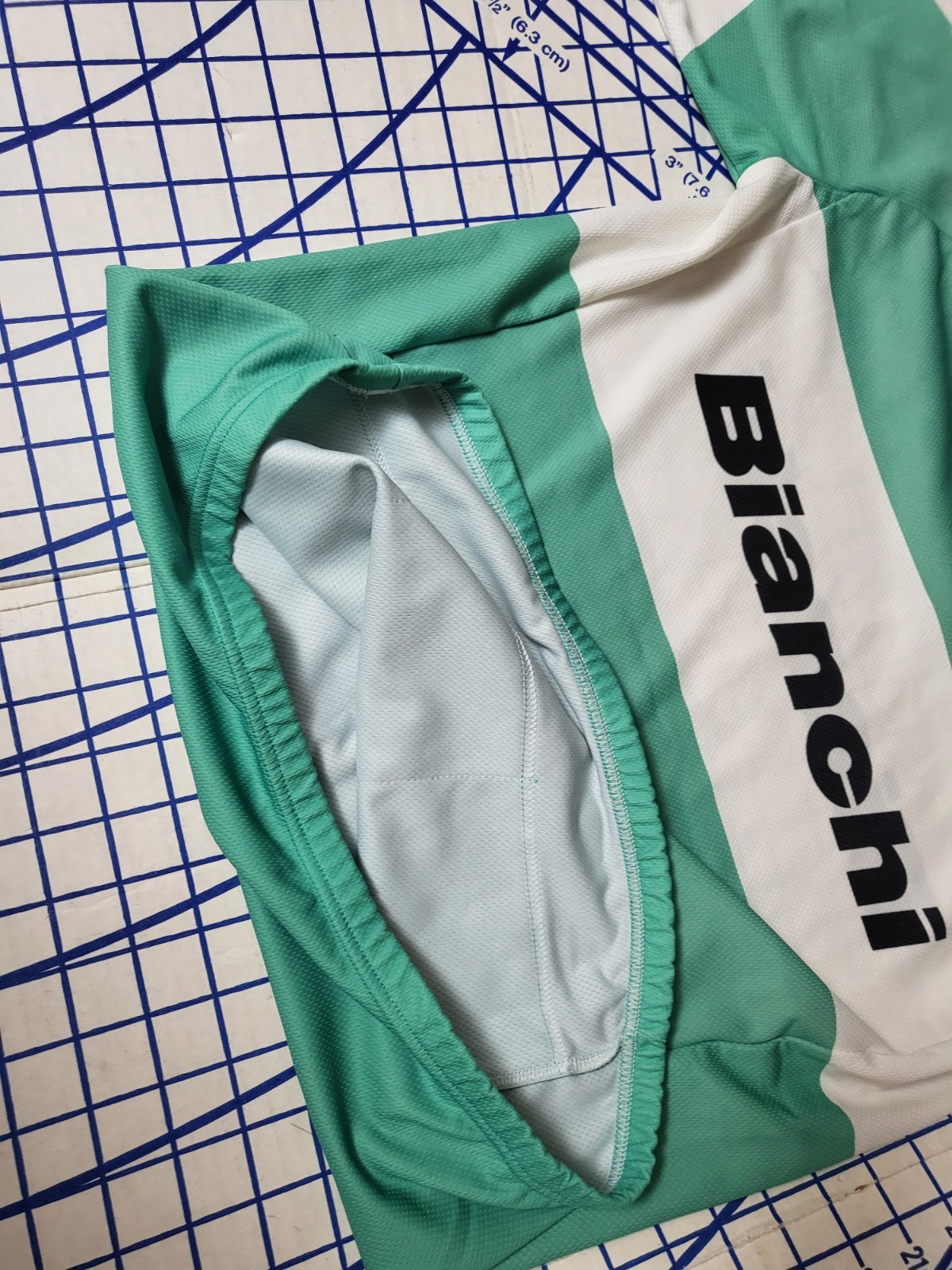 Vtg BIANCHI NALINI ITALIA ITALY CYCLING SHIRT JERSEY MAILLOT SIZE M/L Read