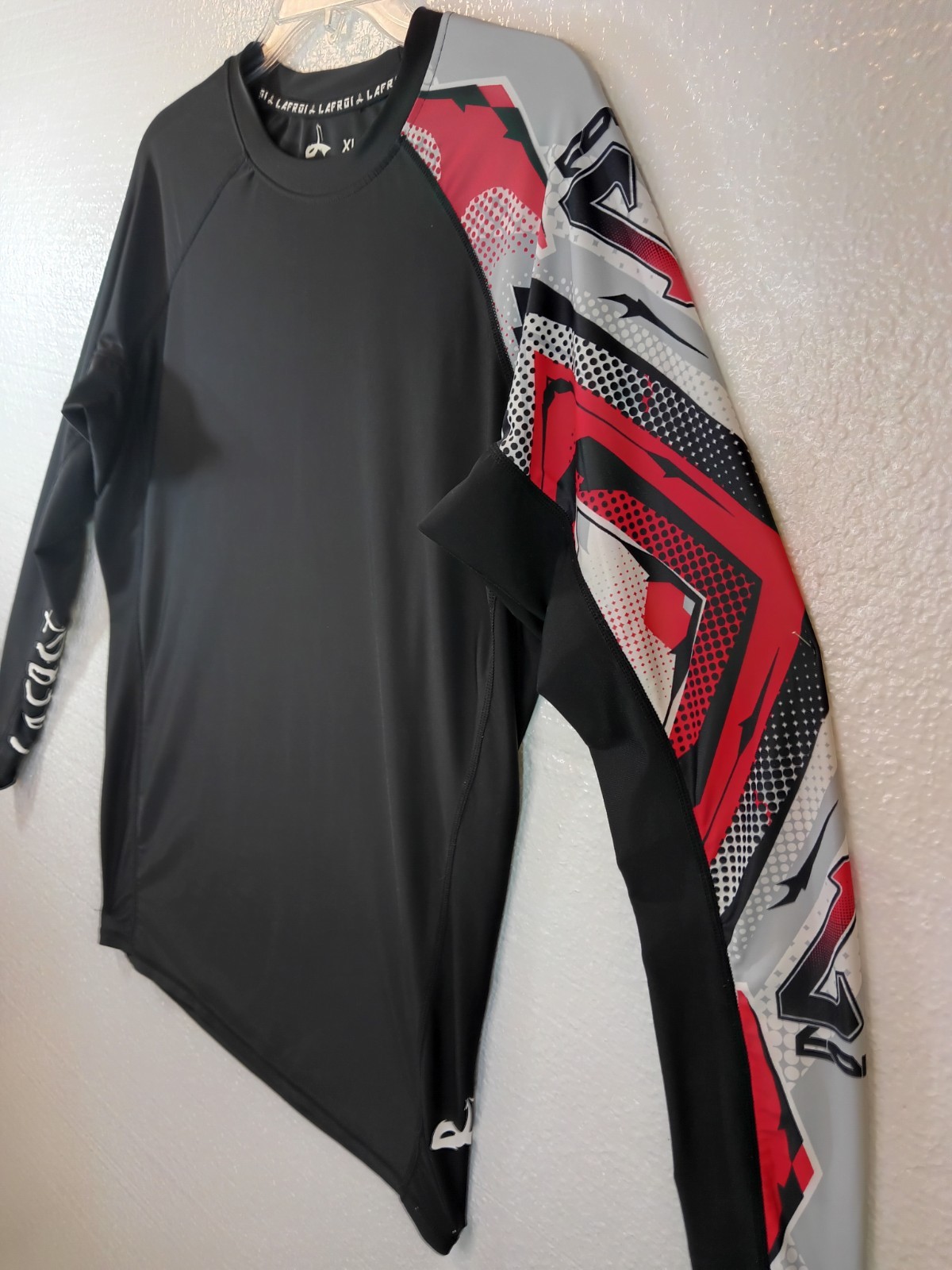 Mens Lafroi Preformance Burst Cycling Top Size XL Long Sleeve Compression