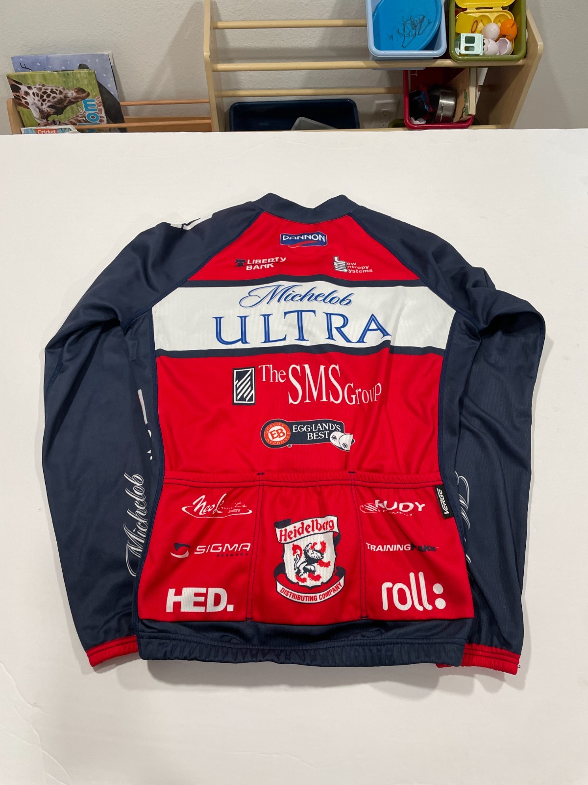 Michelob Ultra Beer Cycling Elite Jersey Long Sleeve Verge Men’s Medium
