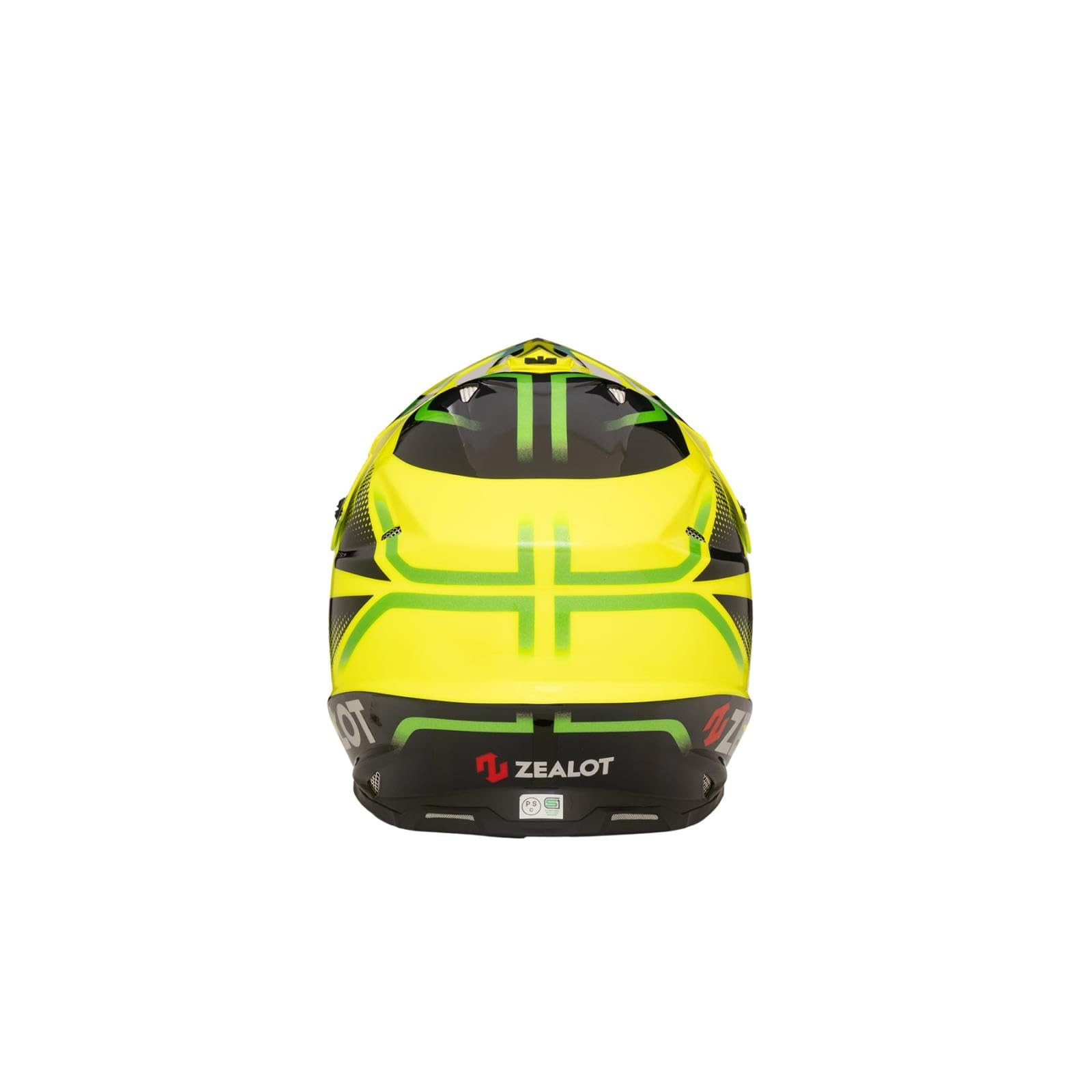 ZEALOT Mud Jumper 2 Off-Road Helmet Off-Road Graphic Flow Yellow/Black Green XXL