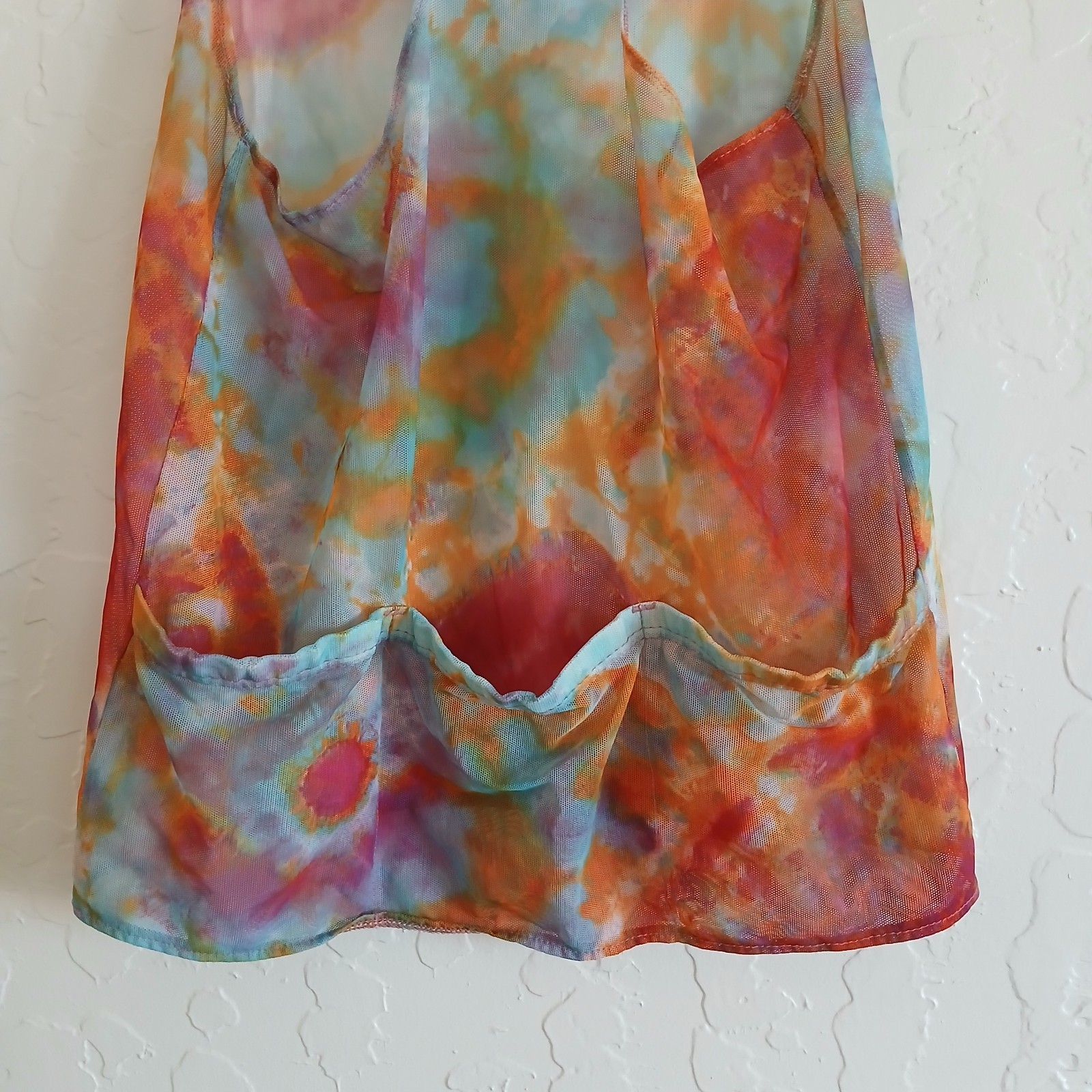 TERRY Cycling Mesh Tank Jersey Women’s XS Tie Dye Pockets Bike Lightweight