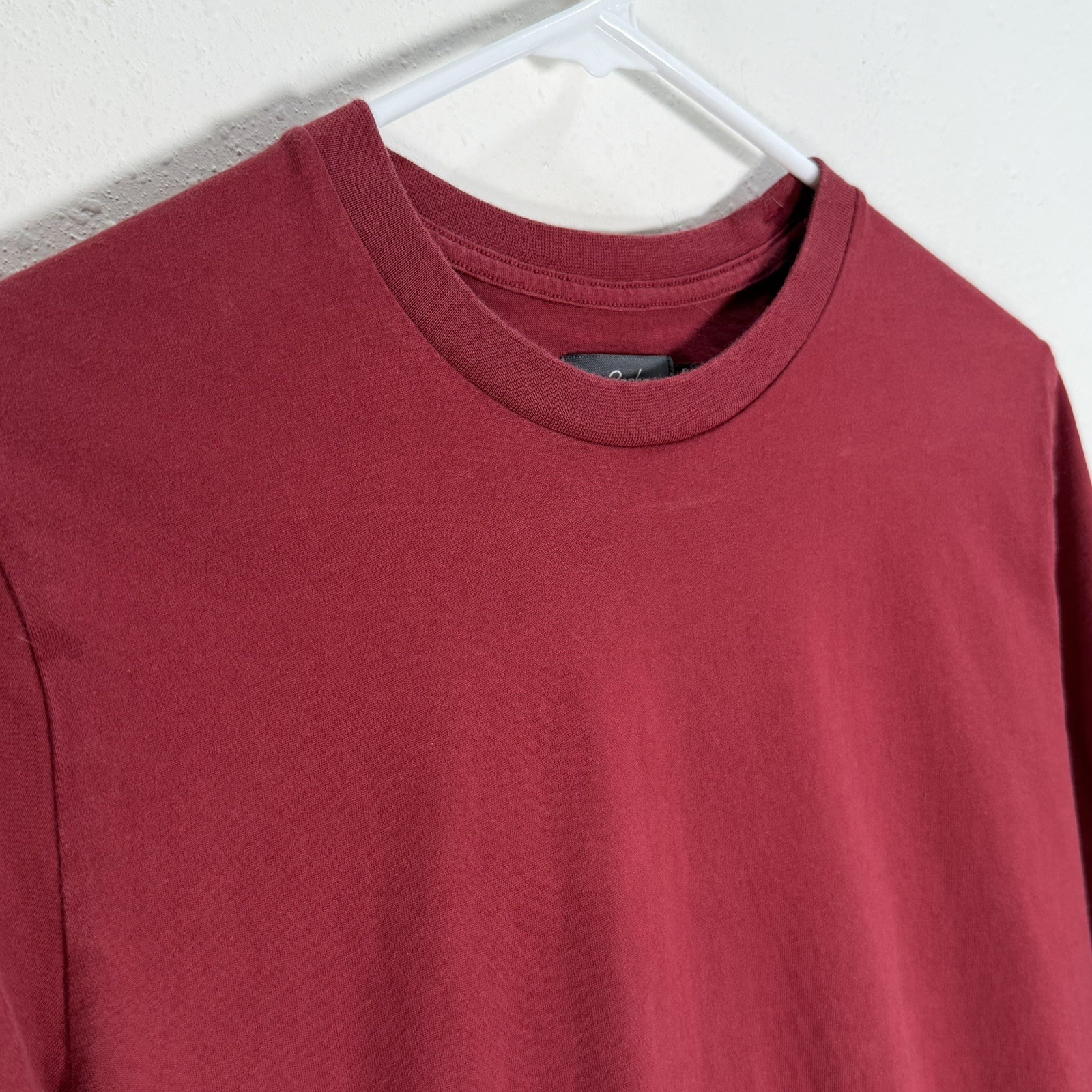 RAPHA T-shirt Men’s Trail Long Sleeve Cotton Tee Sz Small Red Tee Cycling Bike