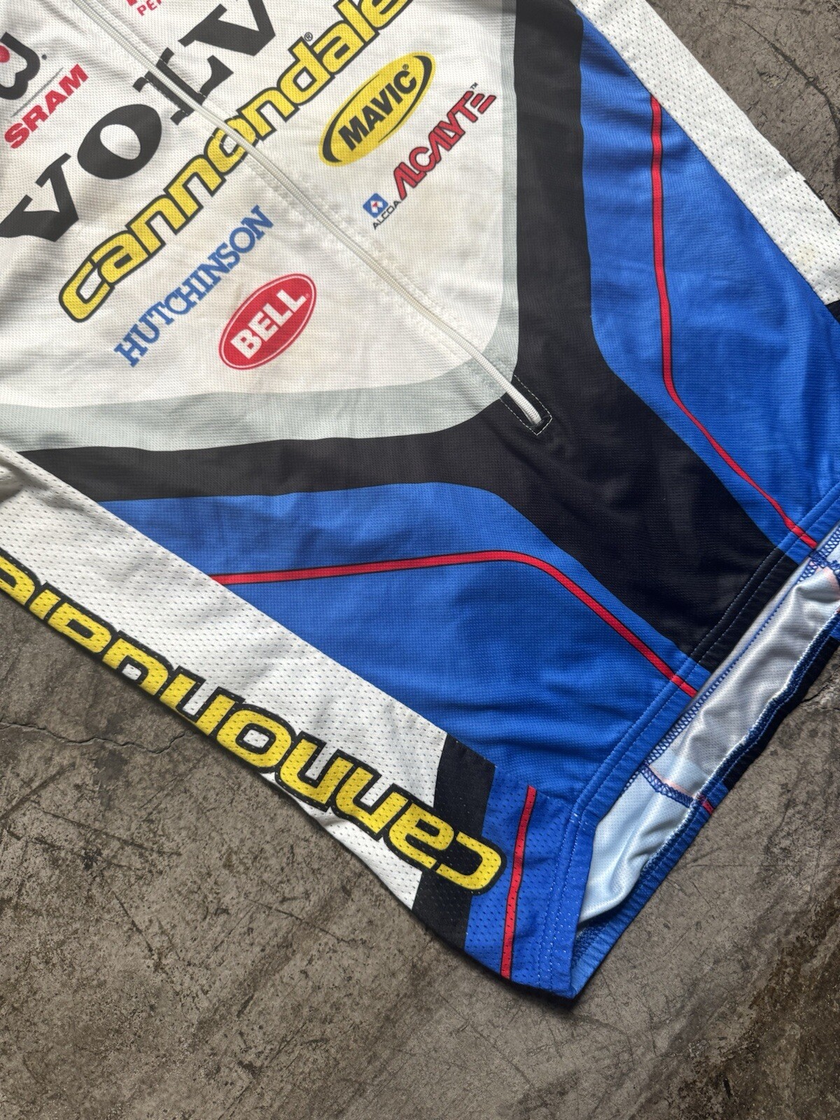 Vintage Cannondale Volvo Team 3/4 Zip Cycling Jersey Size L