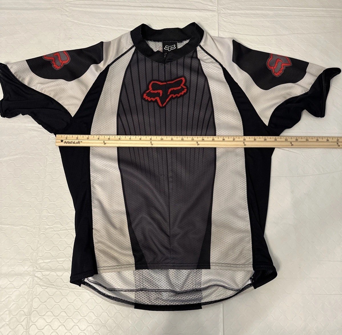 Fox Racing Riding Short Sleeve Mesh Feel Jersey Biking BMX Cycling 3/4 Zip XL