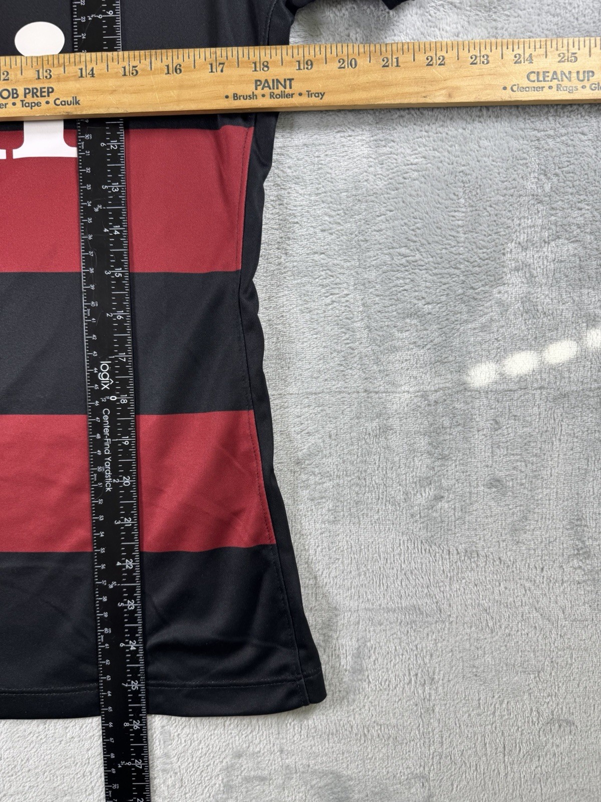 Nike FC Pride Soccer Jersey Womens Large Black Red Striped IMI #24 Shirt