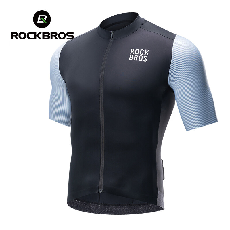 ROCKBROS Men’s Cycling Jersey Breathable Short Sleeve Riding Shirt Bicycle Tops