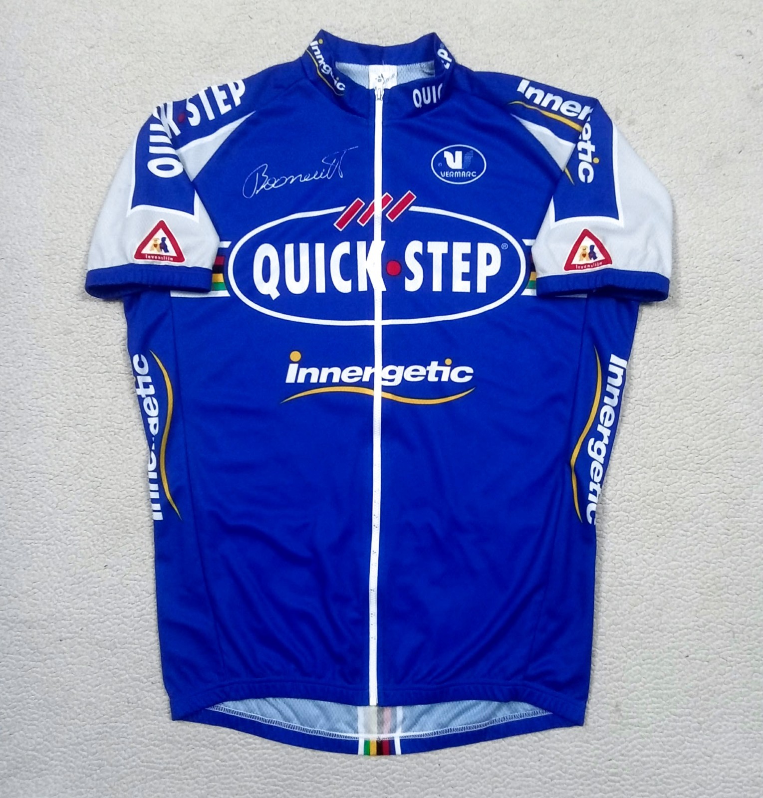 DEADSTOCK 2006 Quick Step Tom Boonen Special Ed. Jersey Signature Print Size XXL