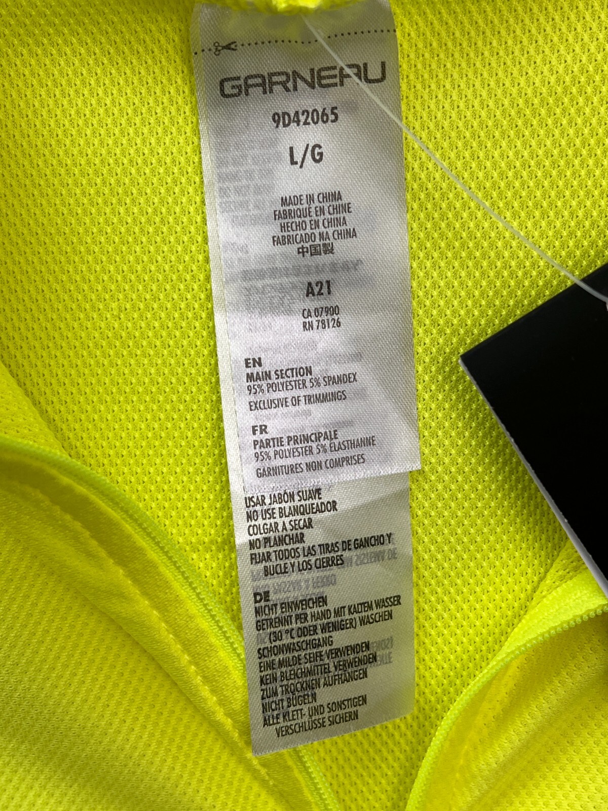 Lewis Garneau Men’s Lightweight Cycling Jersey Full Zip 3 Back Pockets Bicycle