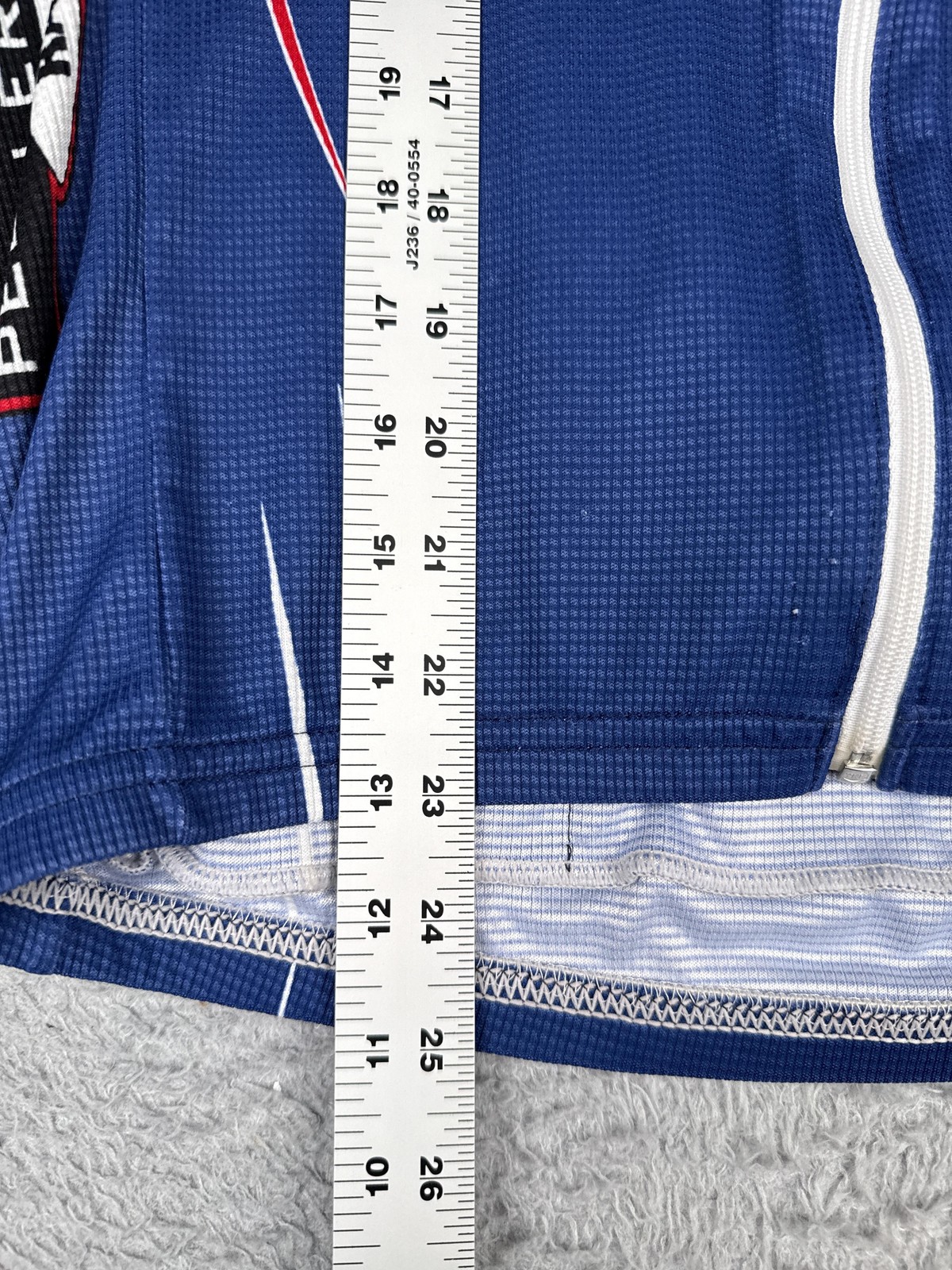 Voler Cycling Jersey Mens Medium Blue Grohe Tank Full Zip Pockets USA Bike
