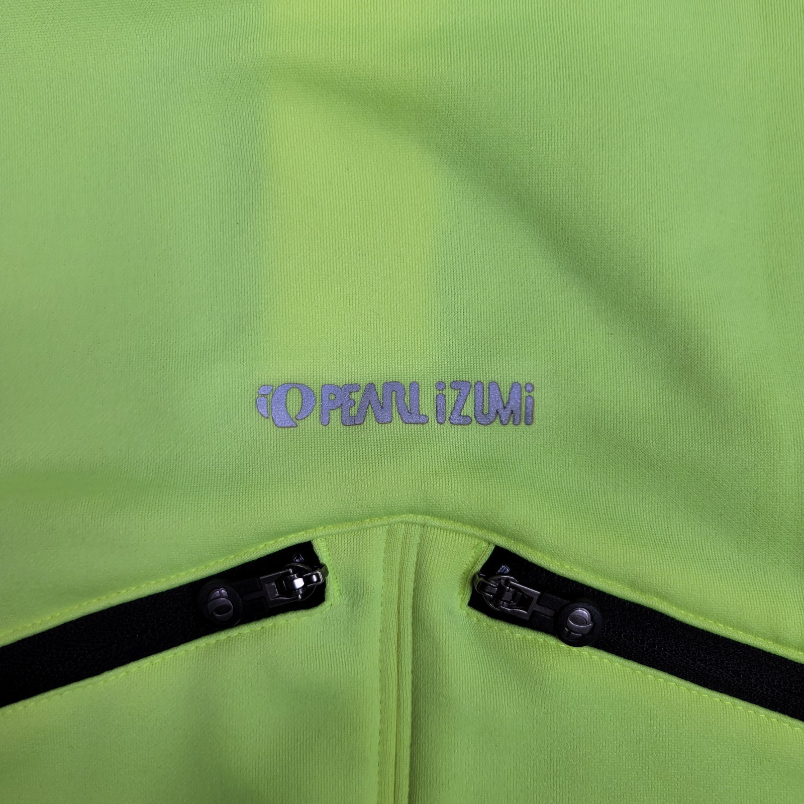 Pearl Izumi Thermal Cycling Jersey Mens Medium Vest Fleece Elite Neon Yellow