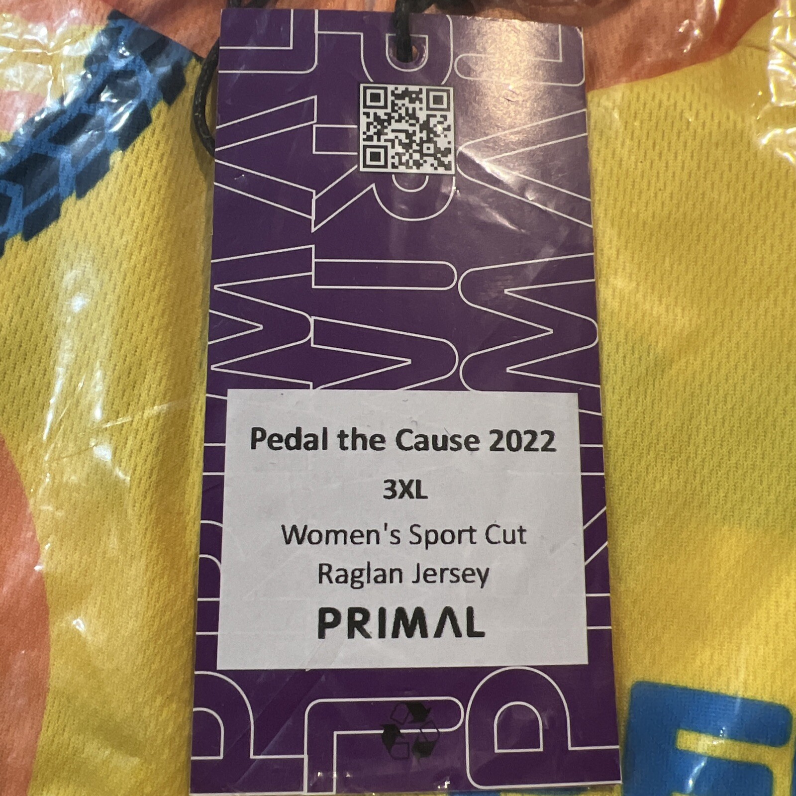 Primal Pedal The Cause 2021 Classic Sport Cut Raglan Women’s Cycling Jersey 3XL
