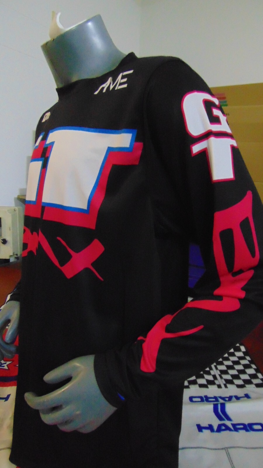 GT OLD SCHOOL BIKE JERSEY CLASSIC BMX JERSEY RACE BIKE SHIRT BMX NEON BLACK XXL