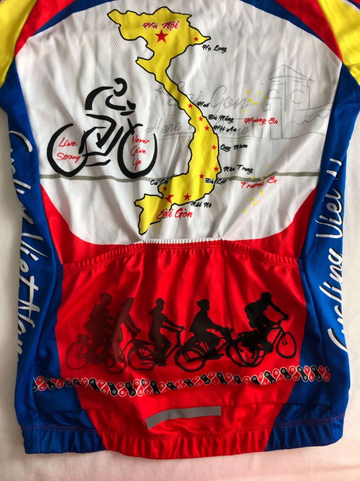 Cycling Jersey Zip Shirt Yin Yang Cycling Vietnam LiveStrong L