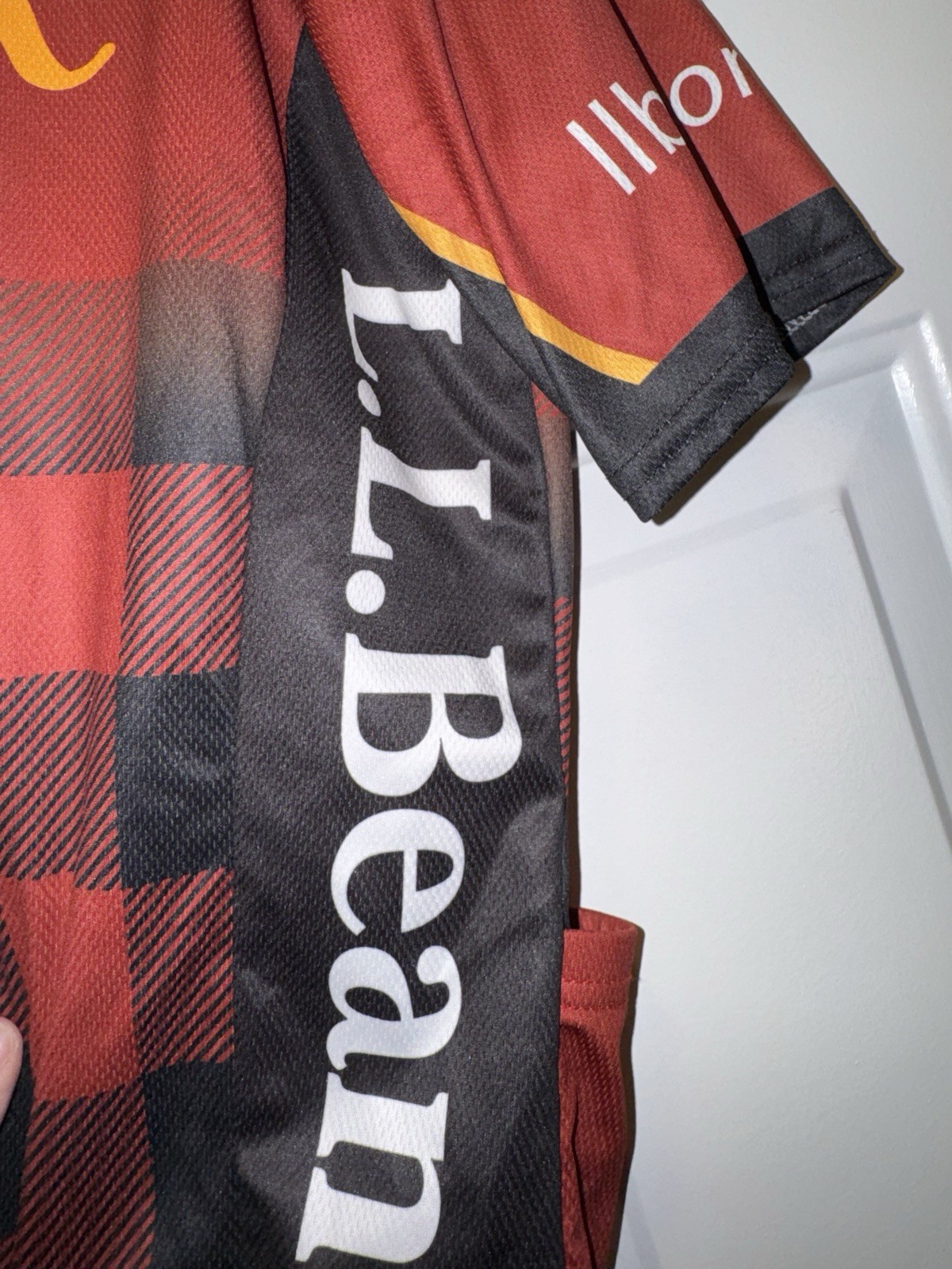 L.L.Bean 100 Years Cycling Jersey Voler USA Mens XL Club Full Zip Buffalo Plaid