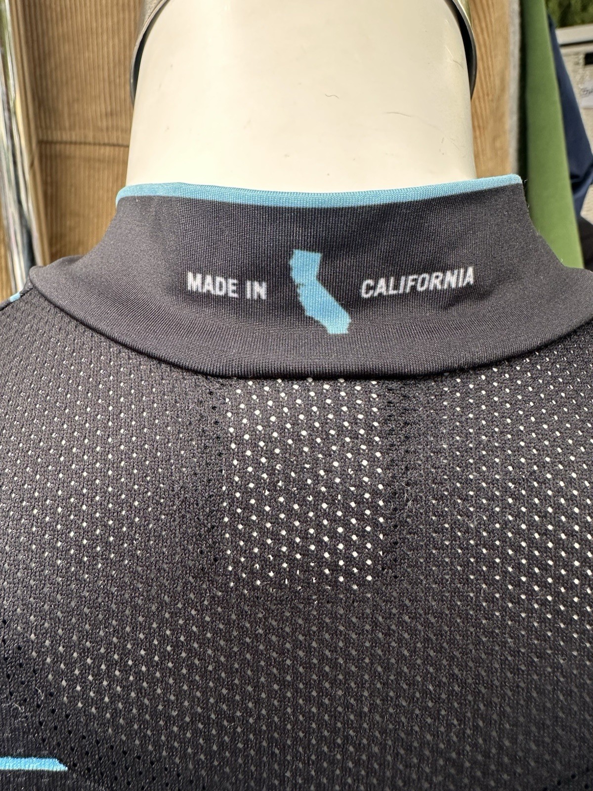 Ornot Race Cycling Jersey Women’s XS Black Blue Stripe Made in USA California