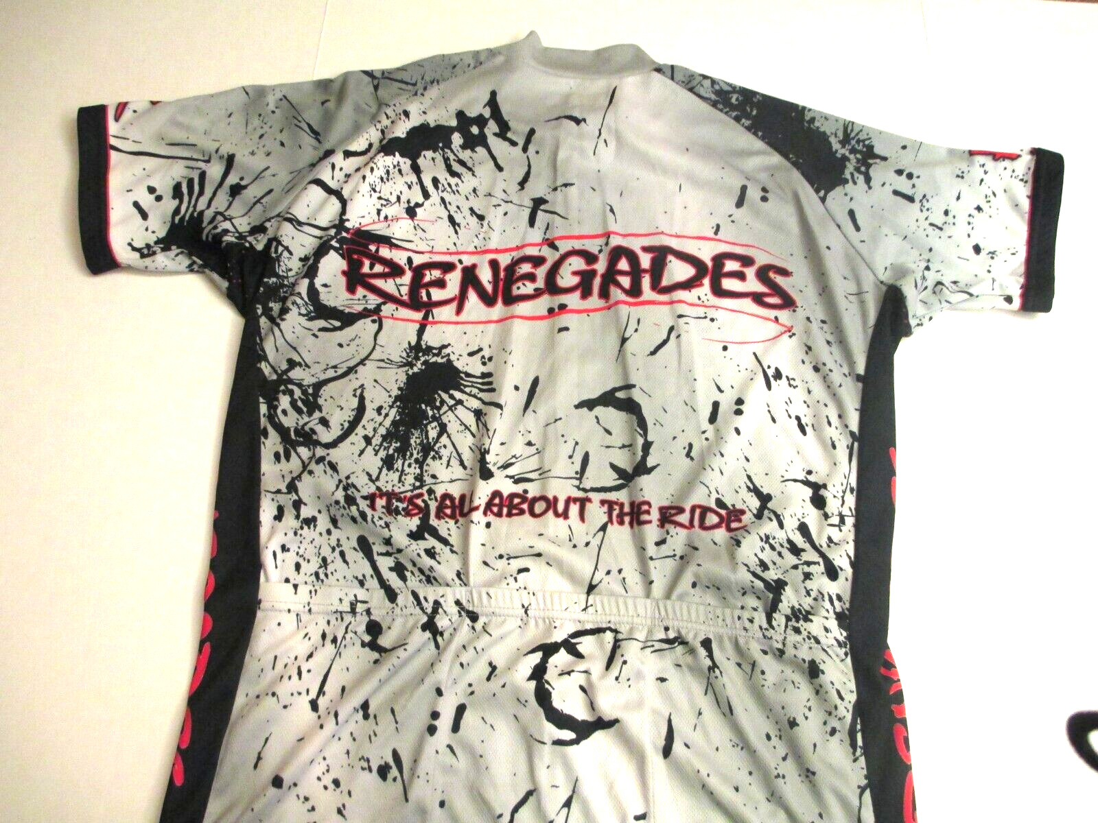 Primal Wear Racing Cycling Jersey Renegades Enjoy The Ride Men’s XL 3/4 Zip Poly