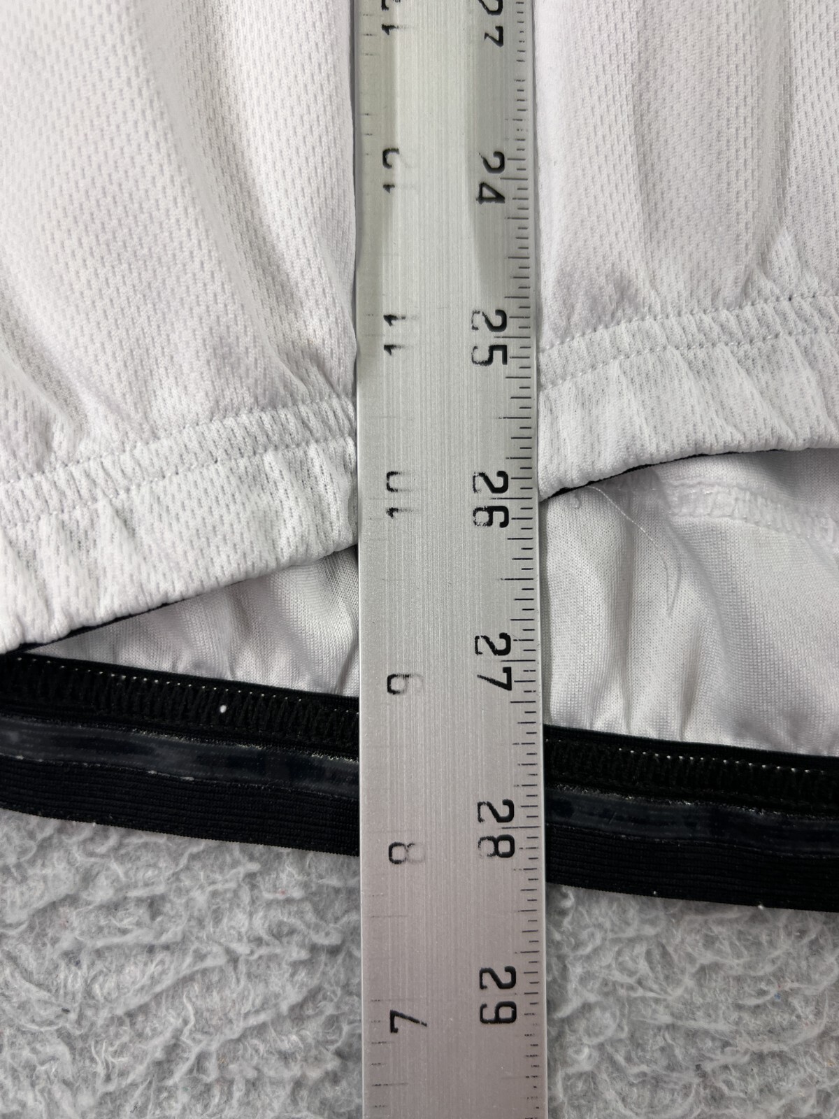 Spotti Shirt Mens Extra Large White 1/2 Zip Short Sleeve Polyester Pockets