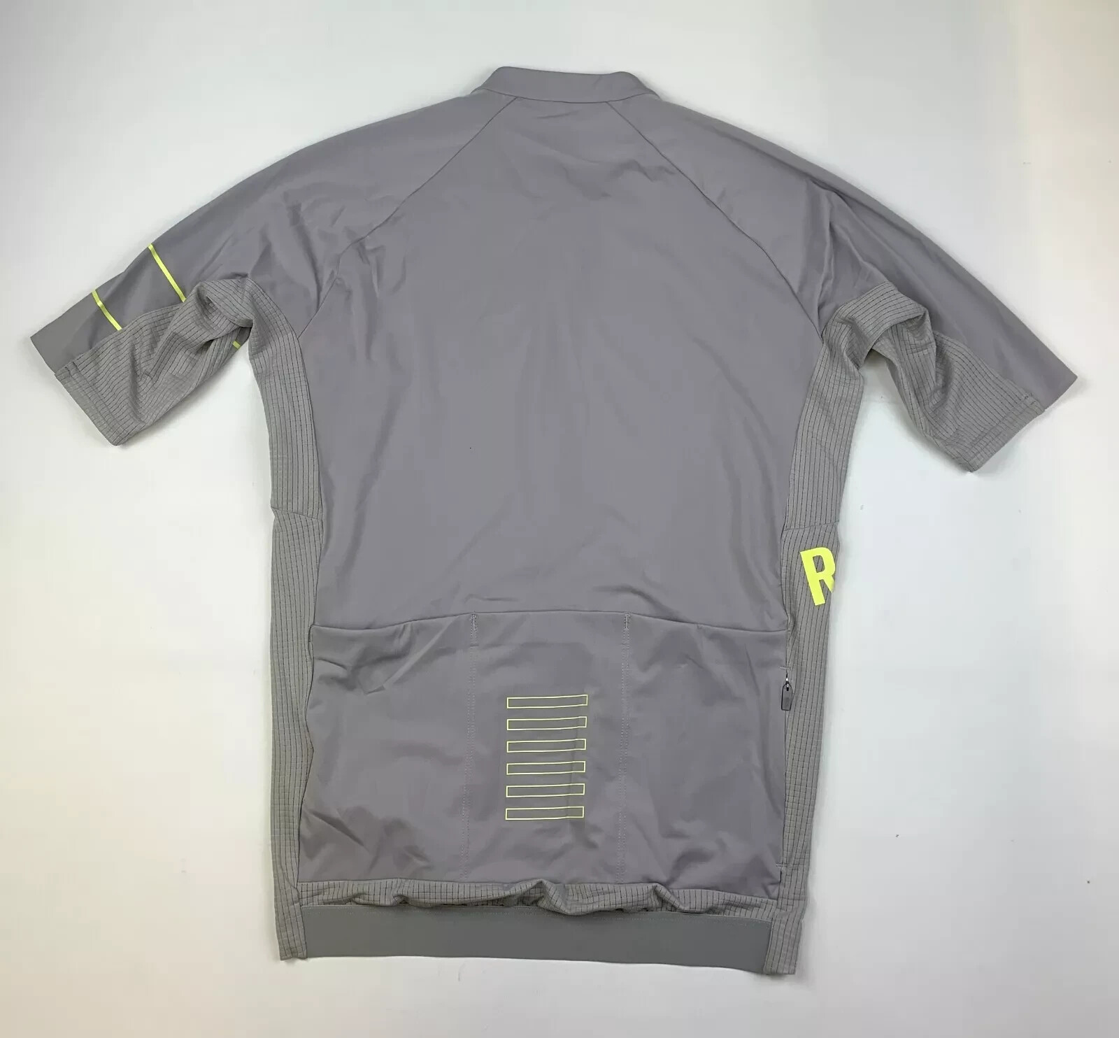 BNWT SILVER CHARTREUSE RAPHA PRO TEAM LIGHTWEIGHT SHORT SLEEVE CYCLING JERSEY MD