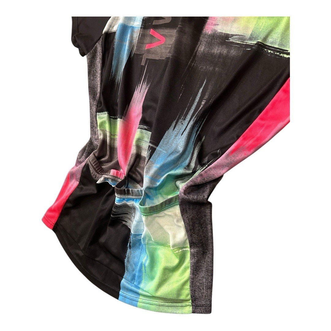 Primal Women’s Cycling Short Sleeve Full Zip Back Pockets Shirt Size XL