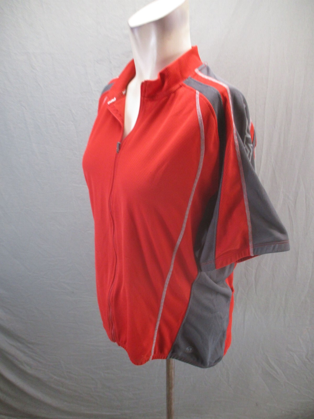 NOVARA Size XL Men Full Zip Pocket Elastic Waist Short Sleeve Cycling Jersey 476
