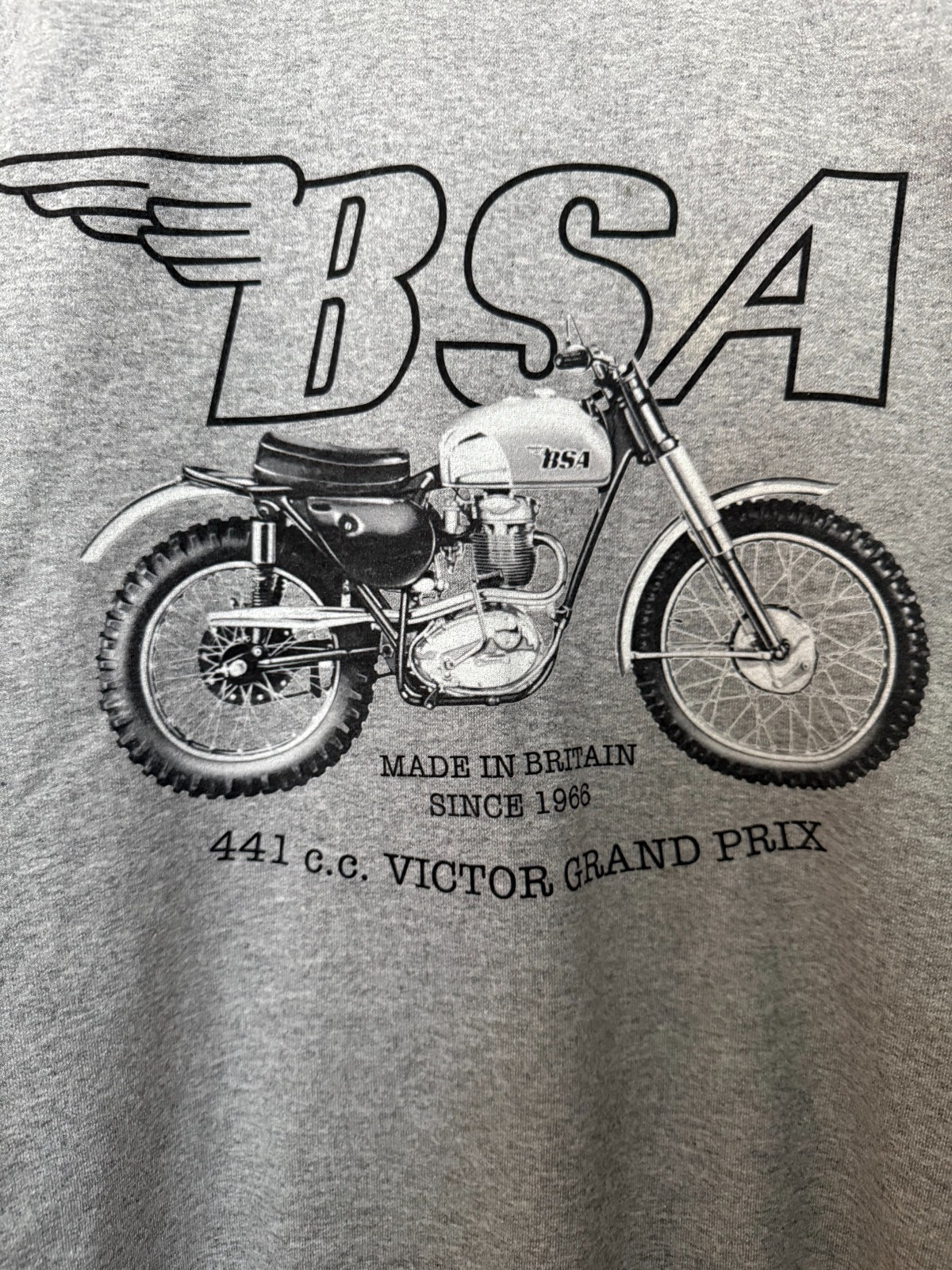 BSA Victor Grand Prix Sweatshirt BSA Motorcycle Picture 2XL Fleece Heavy Blend