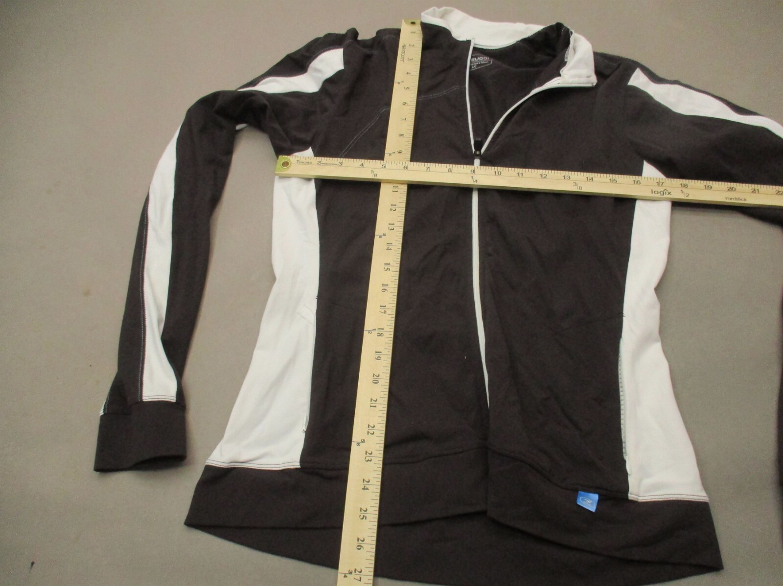 SUGOI Size L Womens Brown Full Zip High Neck Stretch Fitted Cycling Jersey 120