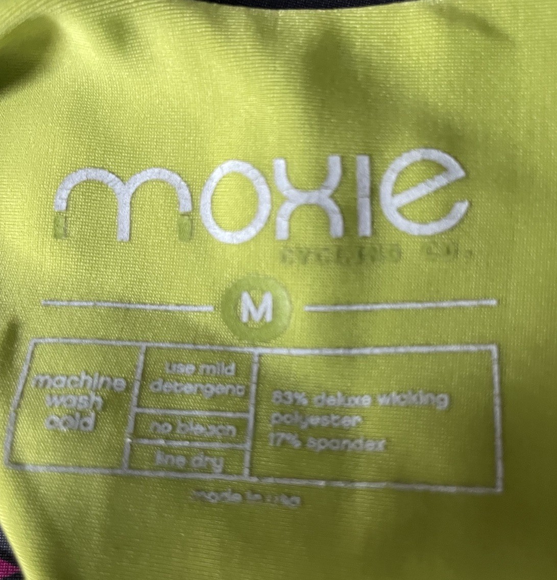 Moxie Cycling Co – Womens Tank Top Racer Back Colorful Jersey Size Medium