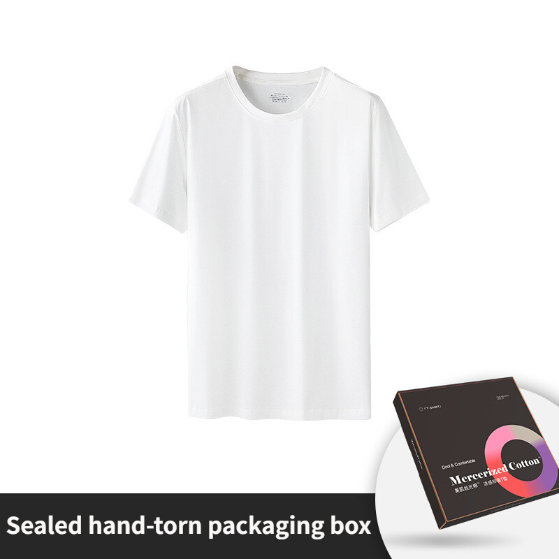 Men’s Casual Round Neck Base Shirt New Short Sleeve Antibacterial Summer T-Shirt