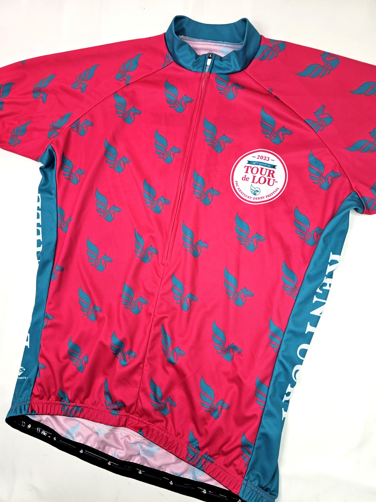 Peak 1 Sports Cycling Jersey Unisex 2XL (48″ Chest) Tour de Lou Kentucky Derby