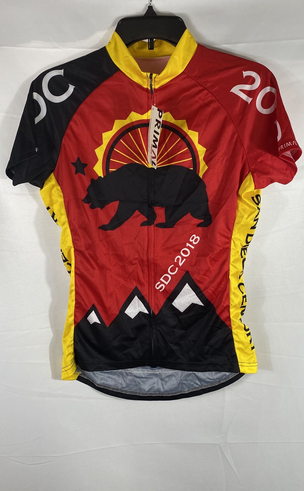 Primal Women’s San Diego Century 2018 Cycling Jersey Raglan Red Sz M NWT