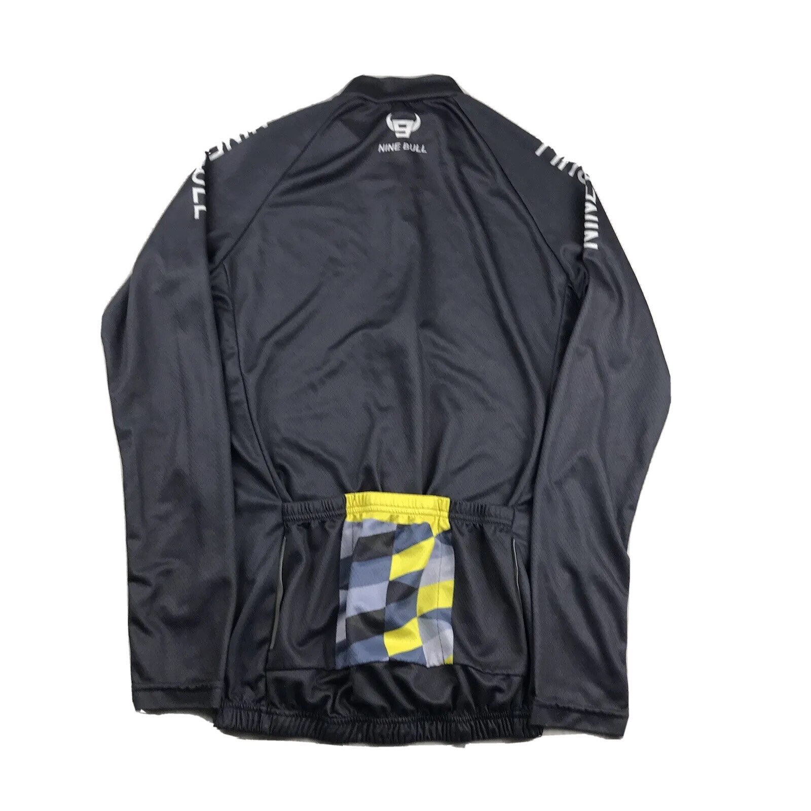 Nine Bulls Bicycle Jacket Mens Small Gray Elastic Waist Pockets Full Zip Top