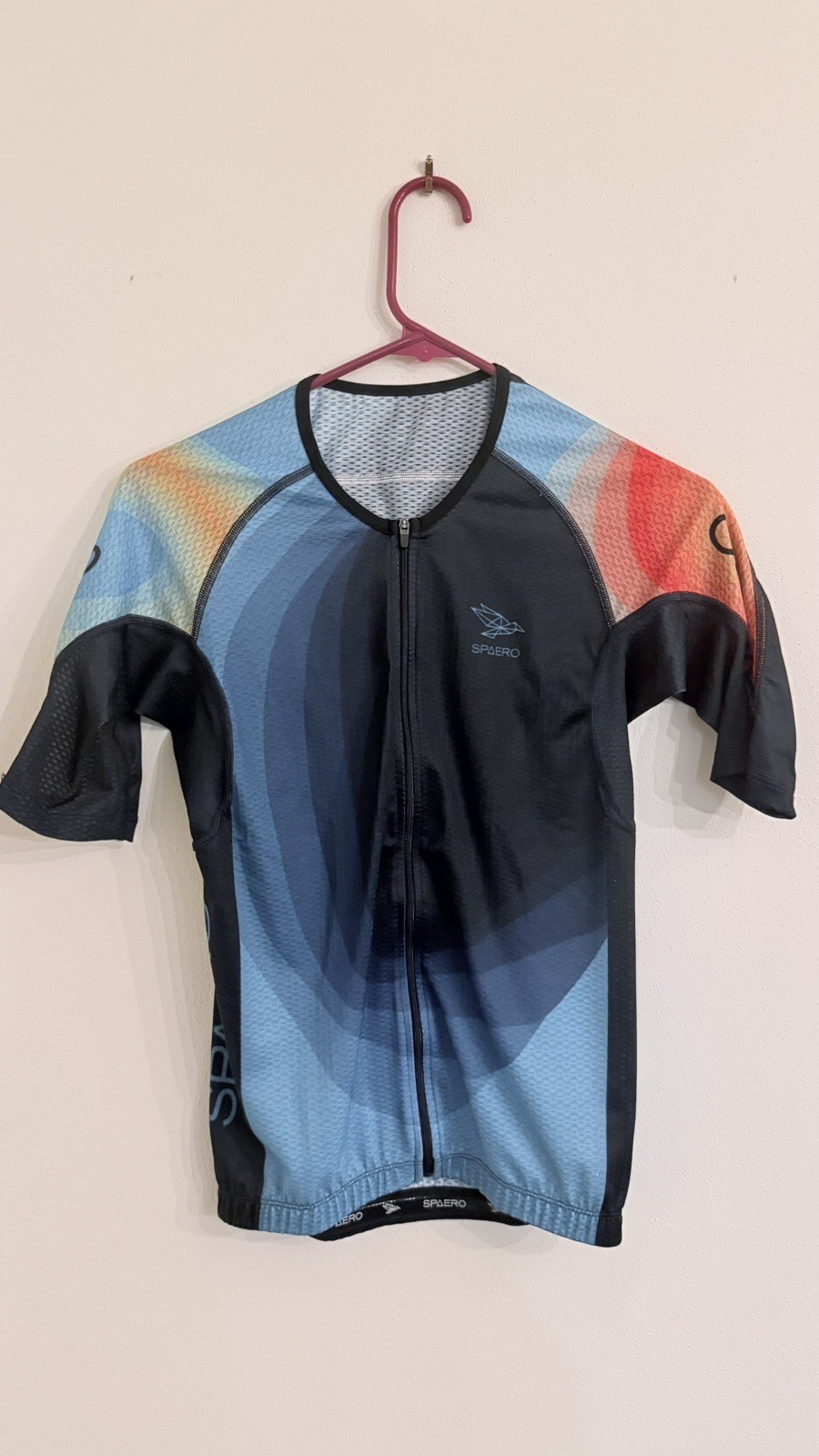 Spaero Men’s Tri Jersey And Compression Shorts Size Small Cycling Short Sleeve